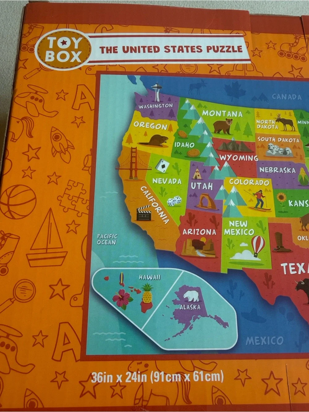 United States 80 Puzzle - Multicolor